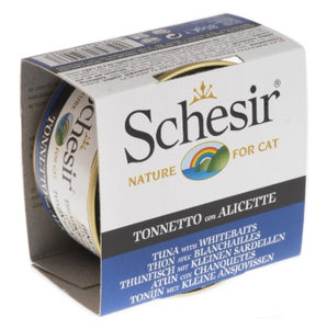Schesir-Tuna with Whitebaits Canned Cat Food