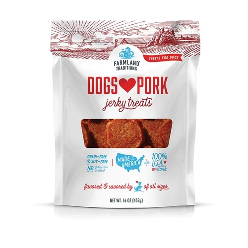Farmland Traditions - Dogs Love Pork Jerky Treats 5oz