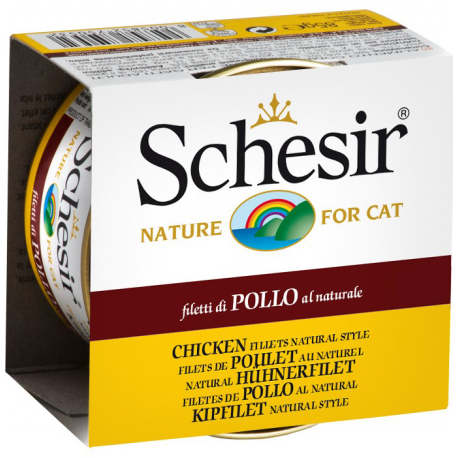 Schesir Cat Canned Food, Chicken and Rice
